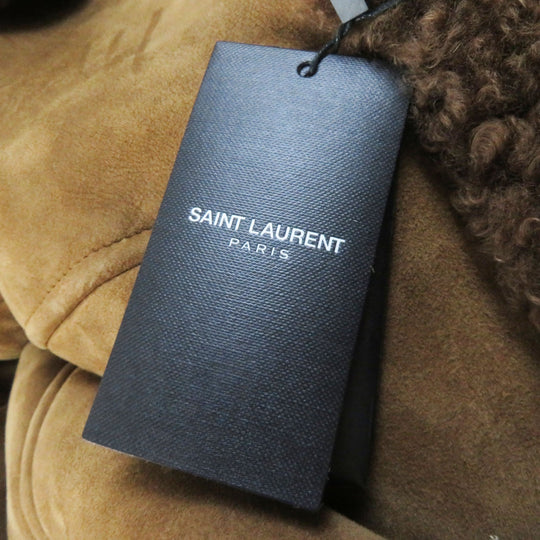 SAINT LAURENT PARIS Mouton coat 442509 Main: 100% mouton Brown Women 36 Used Authentic
