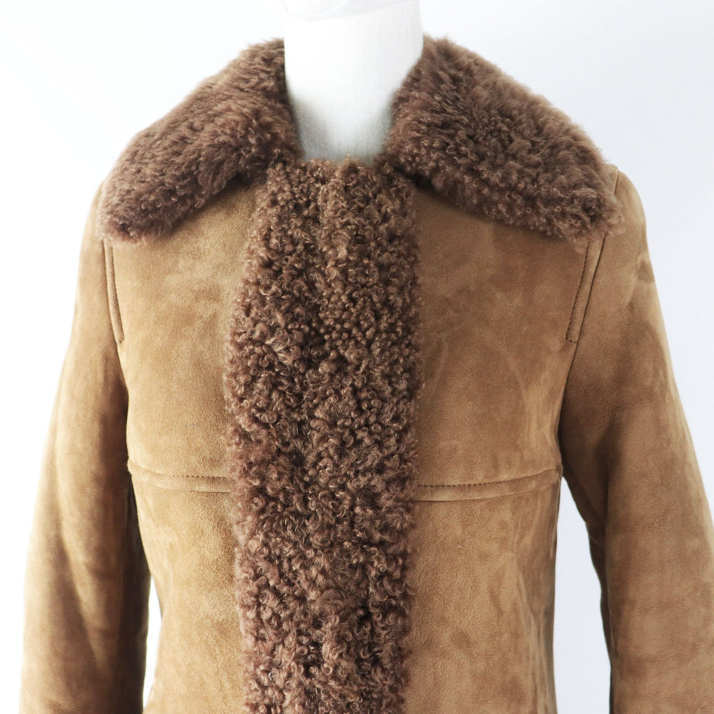 SAINT LAURENT PARIS Mouton coat 442509 Main: 100% mouton Brown Women 36 Used Authentic