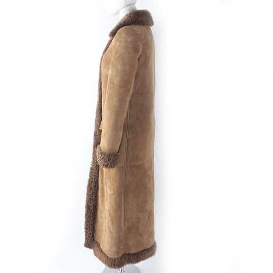 SAINT LAURENT PARIS Mouton coat 442509 Main: 100% mouton Brown Women 36 Used Authentic