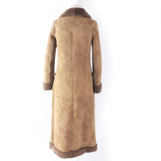 SAINT LAURENT PARIS Mouton coat 442509 Main: 100% mouton Brown Women 36 Used Authentic