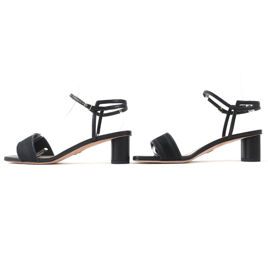 Christian Dior Sandals Main: Satin, lambskin black Dway Women 37 1/2 Used Authentic