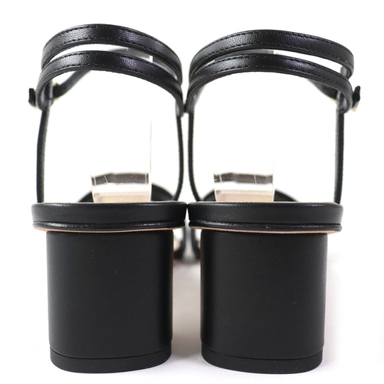 Christian Dior Sandals Main: Satin, lambskin black Dway Women 37 1/2 Used Authentic