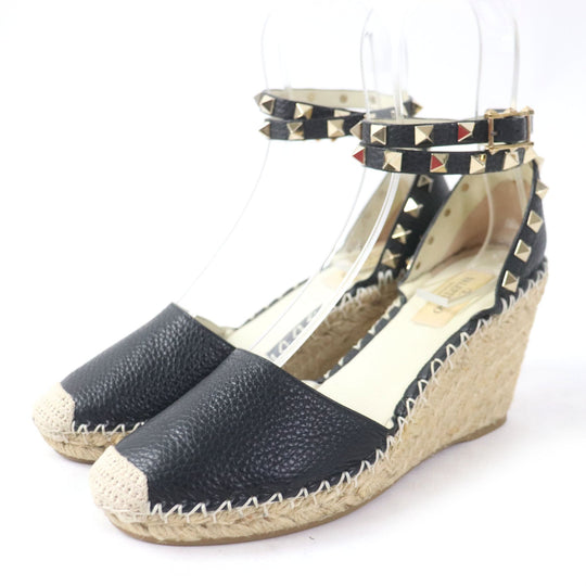 Valentino Garavani Sandals Main: Leather black Women 36 Used Authentic