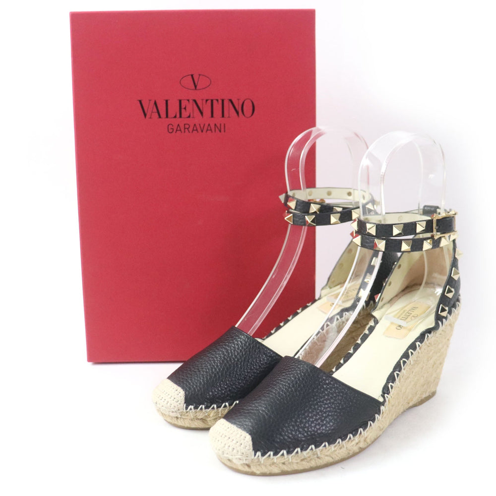 Valentino Garavani Sandals Main: Leather black Women 36 Used Authentic