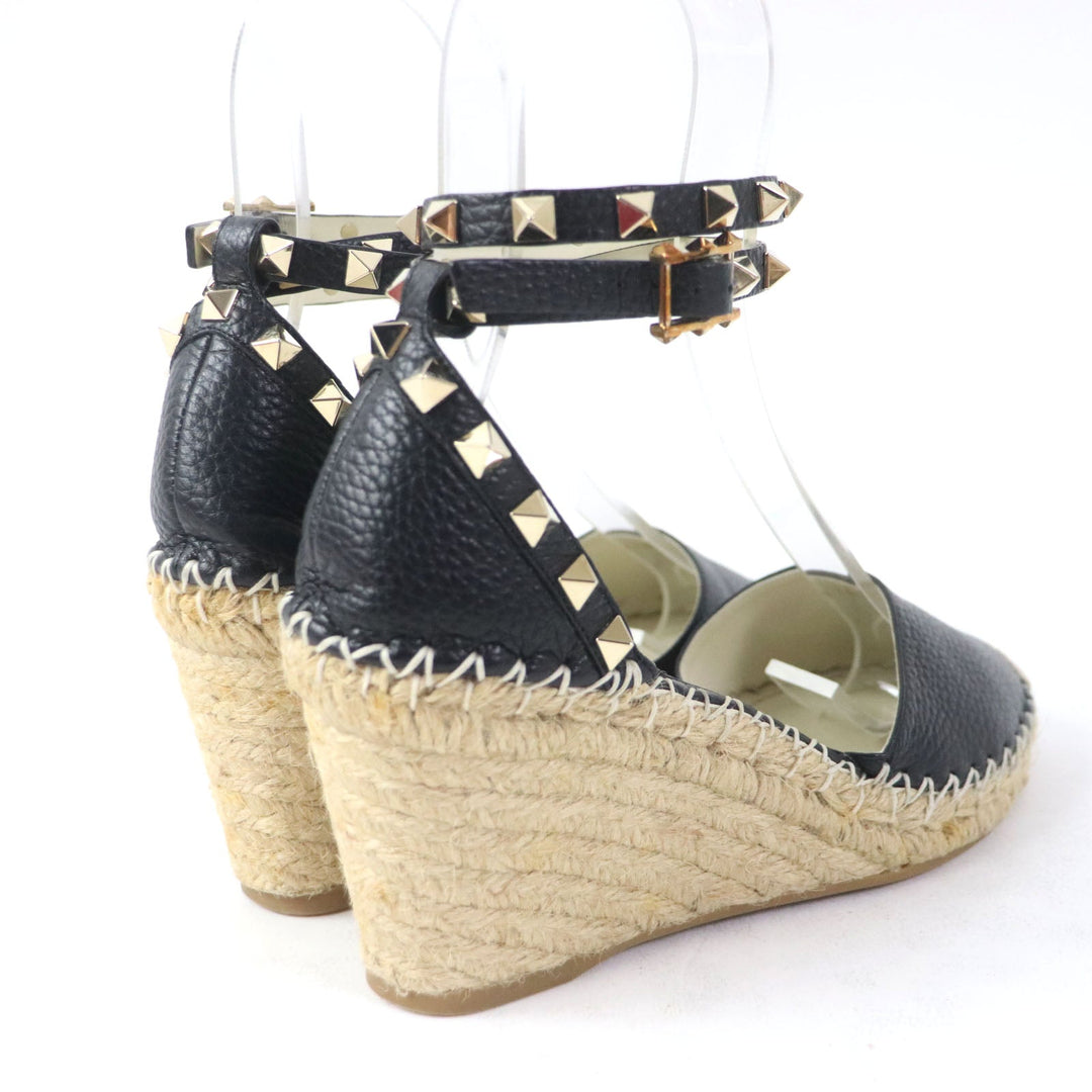 Valentino Garavani Sandals Main: Leather black Women 36 Used Authentic