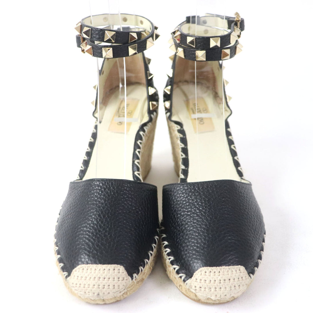 Valentino Garavani Sandals Main: Leather black Women 36 Used Authentic