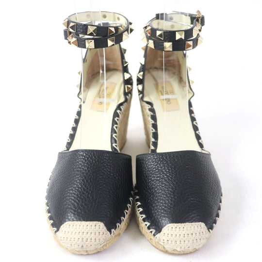 Valentino Garavani Sandals Main: Leather black Women 36 Used Authentic
