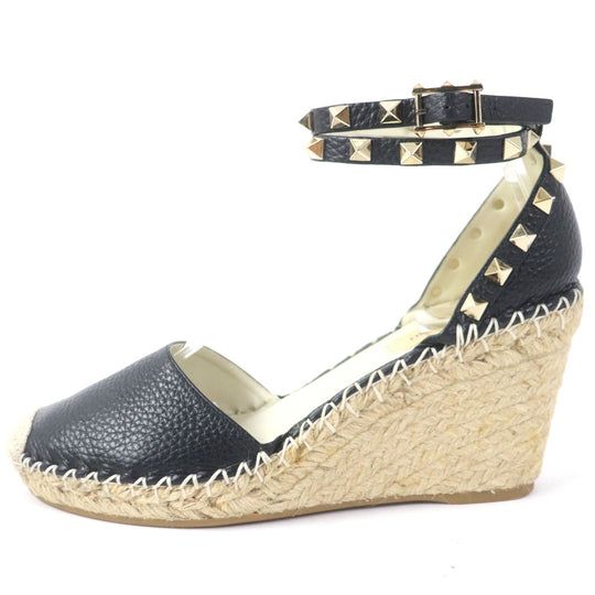 Valentino Garavani Sandals Main: Leather black Women 36 Used Authentic
