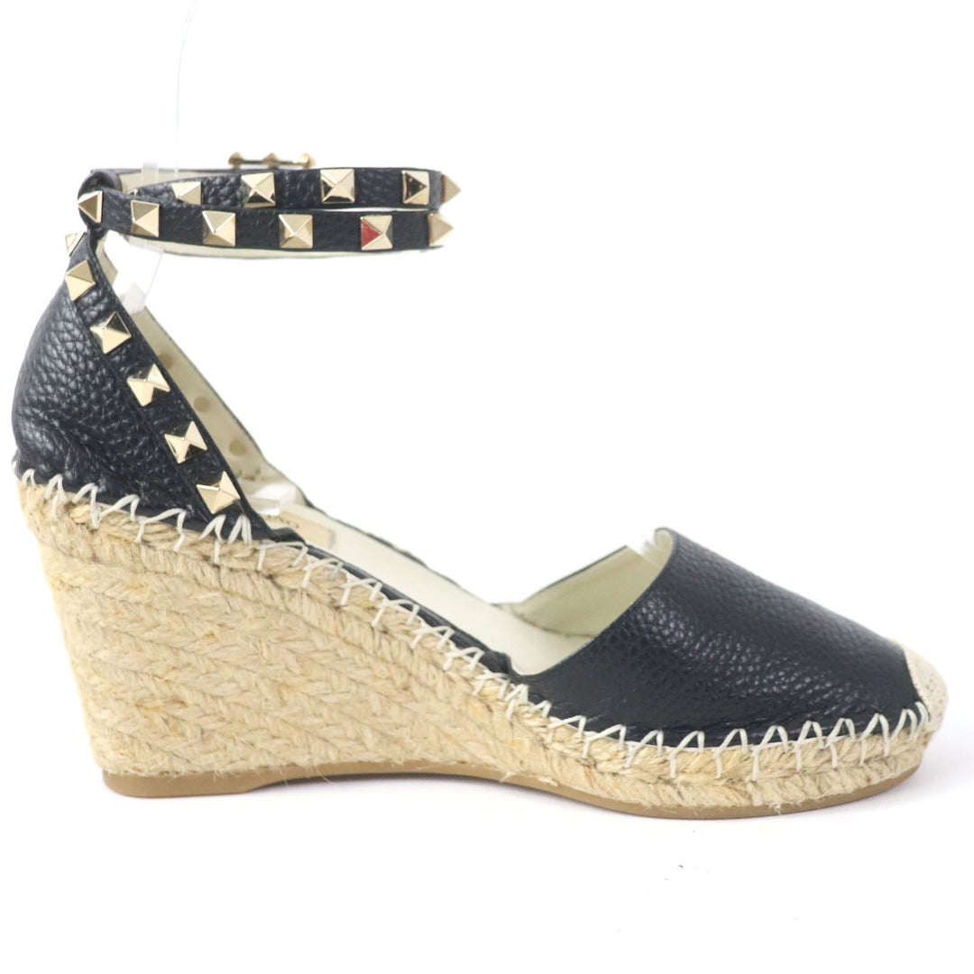 Valentino Garavani Sandals Main: Leather black Women 36 Used Authentic