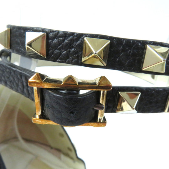 Valentino Garavani Sandals Main: Leather black Women 36 Used Authentic
