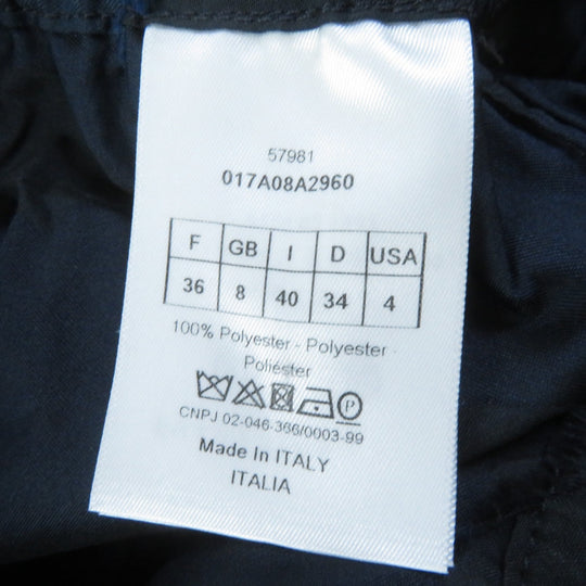 Christian Dior Pants 017A08A2960 Main: 100% polyester Black navy Women 40 Used Authentic