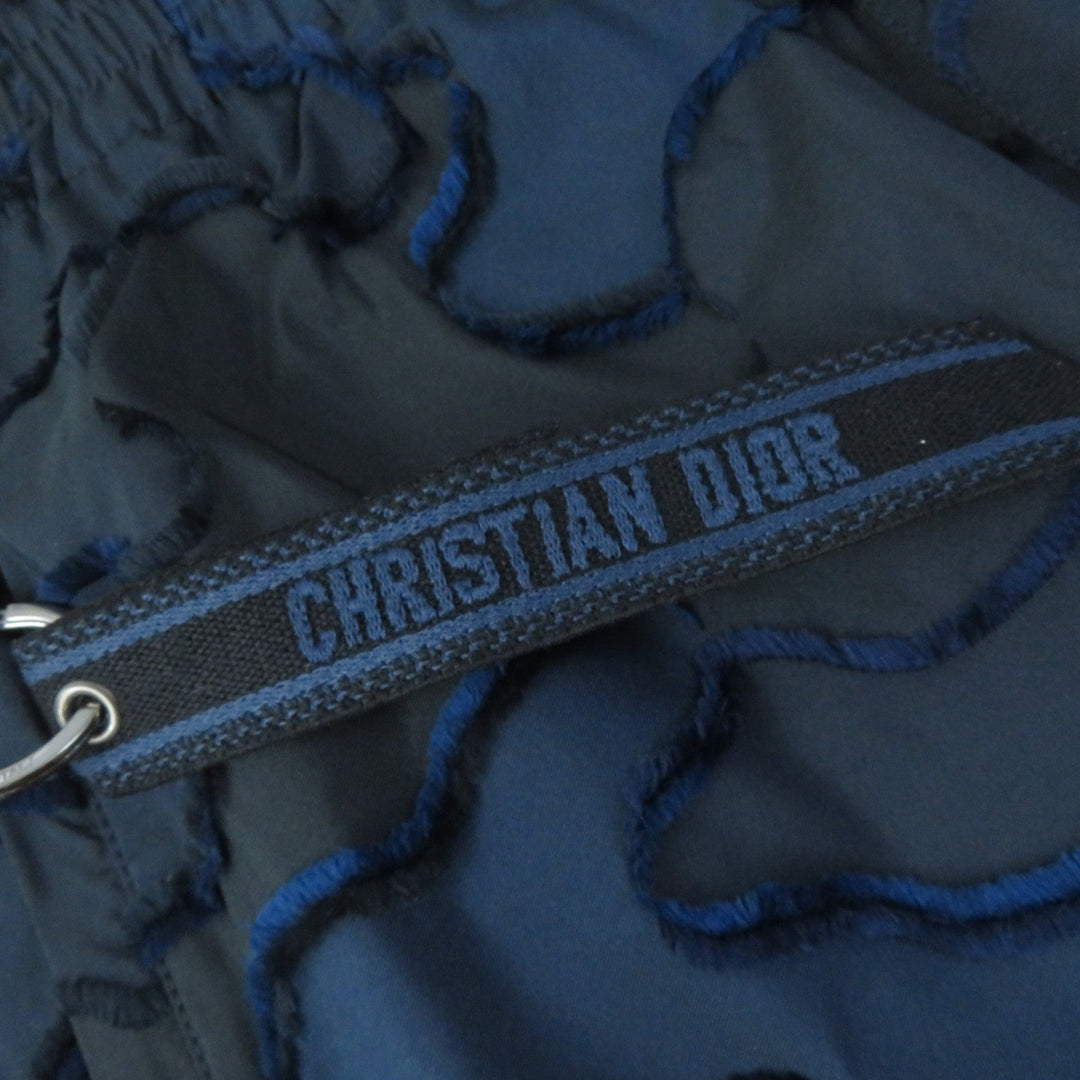 Christian Dior Pants 017A08A2960 Main: 100% polyester Black navy Women 40 Used Authentic