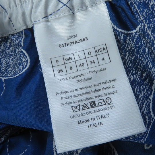 Christian Dior Shorts 047P21A2863 Main: 100% polyester Gray navy Women 40 Used Authentic