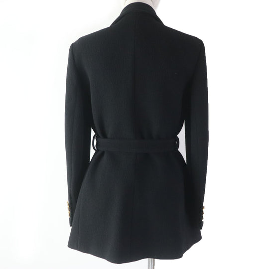 GUCCI coat 619253 Main: 100% wool, Lining: 100% rayon black Women 42 Used Authentic