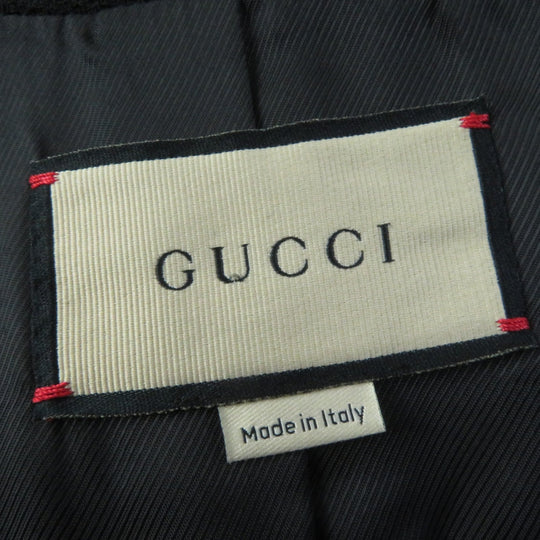 GUCCI coat 619253 Main: 100% wool, Lining: 100% rayon black Women 42 Used Authentic