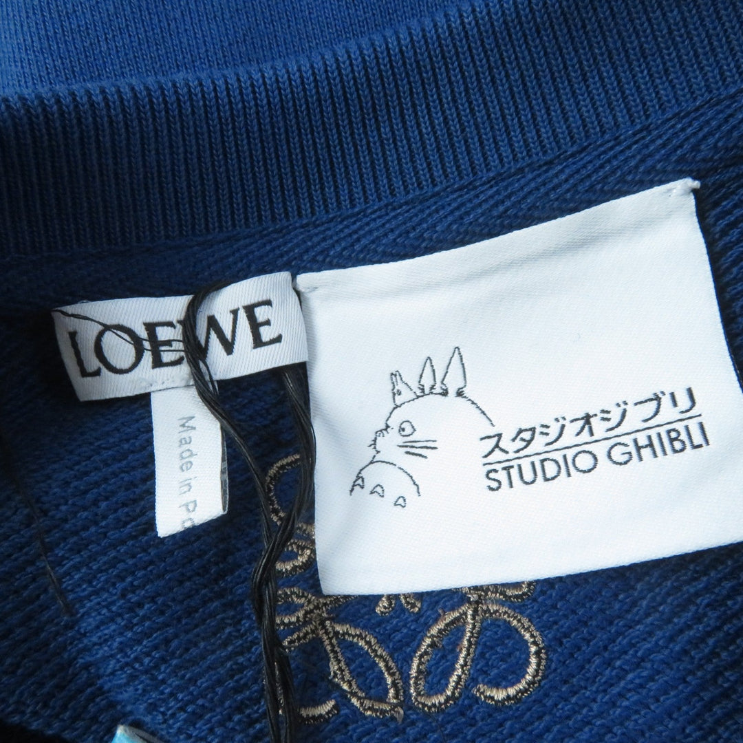 LOEWE sweat SB44Y24X02 Main: 100% cotton, Part: 100% cotton, Embroidery: 100% polyester blue howl's moving castle hin Women XS Used Authentic