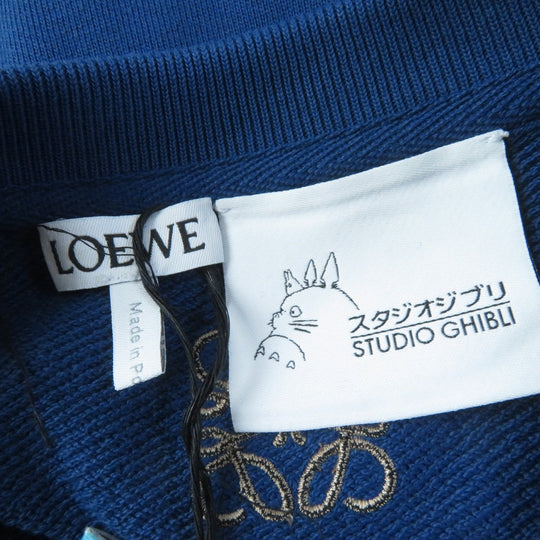 LOEWE sweat SB44Y24X02 Main: 100% cotton, Part: 100% cotton, Embroidery: 100% polyester blue howl's moving castle hin Women XS Used Authentic