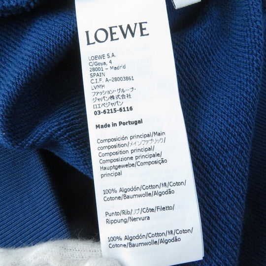 LOEWE sweat SB44Y24X02 Main: 100% cotton, Part: 100% cotton, Embroidery: 100% polyester blue howl's moving castle hin Women XS Used Authentic
