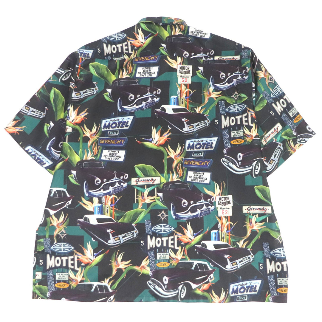 GIVENCHY Short sleeve shirt BM60NT13K4 Main: 100% silk black mens 39 Used Authentic