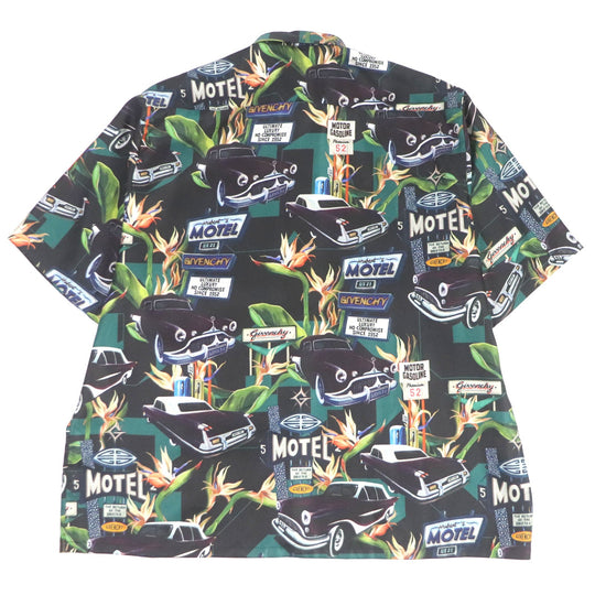 GIVENCHY Short sleeve shirt BM60NT13K4 Main: 100% silk black mens 39 Used Authentic