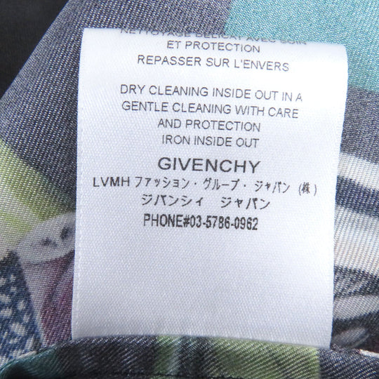 GIVENCHY Short sleeve shirt BM60NT13K4 Main: 100% silk black mens 39 Used Authentic