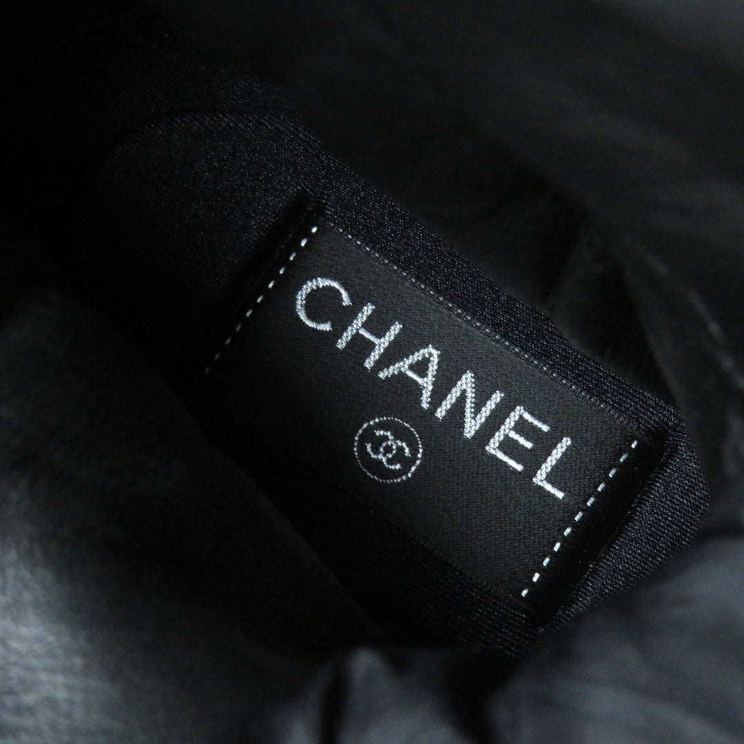CHANEL short boots G34082 Nylon black COCONEIGE COCONEIGE 35 1/2