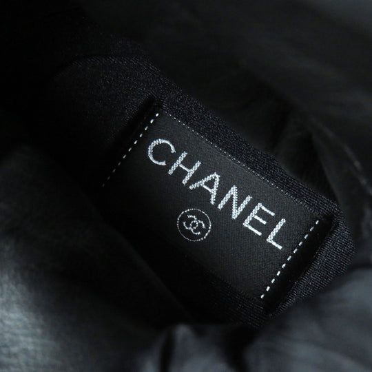 CHANEL short boots G34082 Nylon black COCONEIGE COCONEIGE 35 1/2