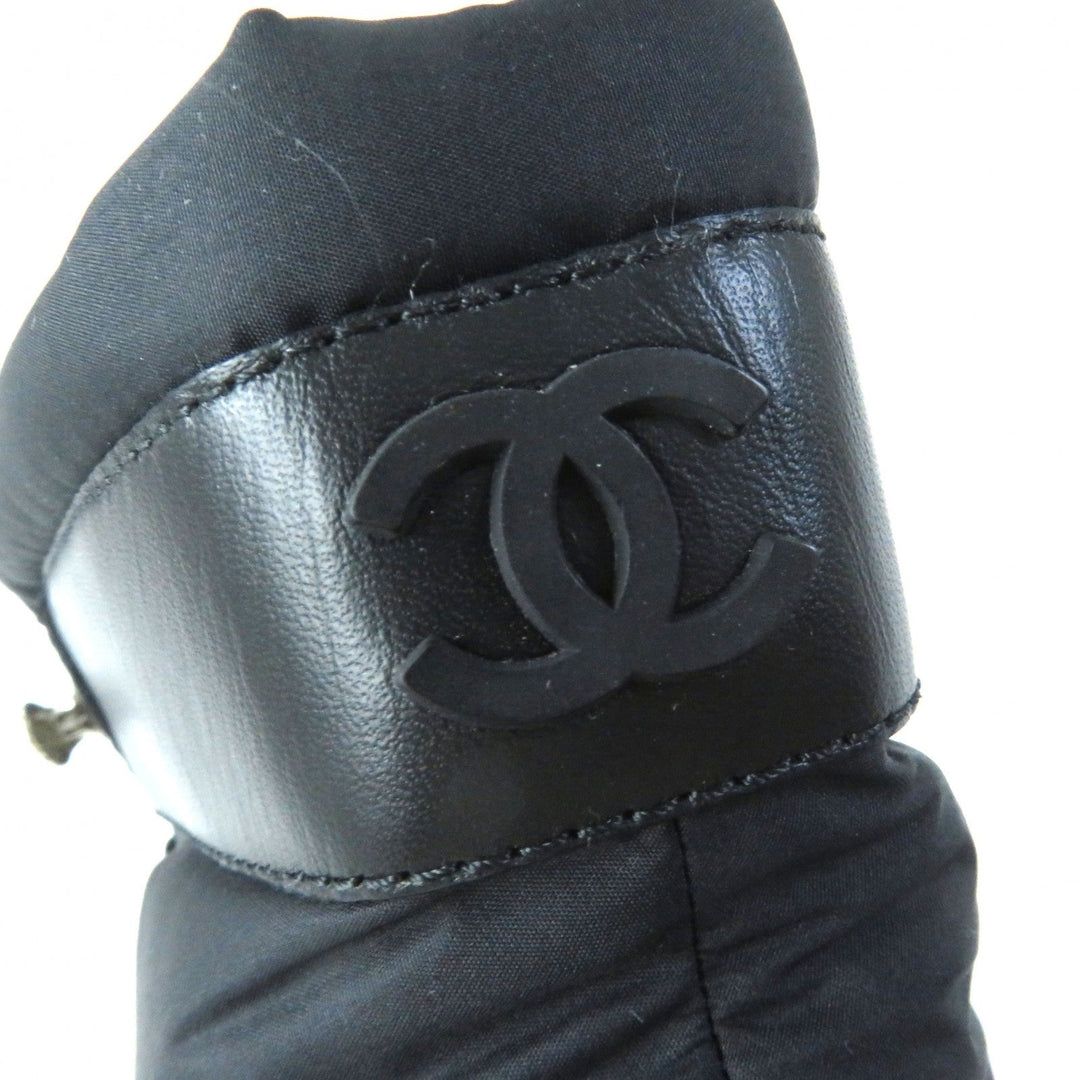 CHANEL short boots G34082 Nylon black COCONEIGE COCONEIGE 35 1/2