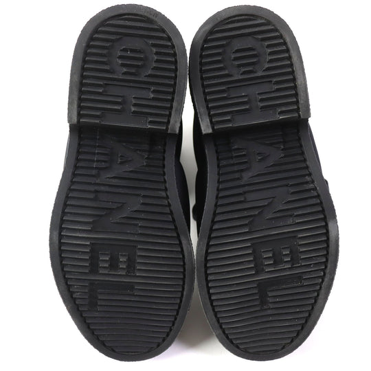 CHANEL short boots G34082 Nylon black COCONEIGE COCONEIGE 35 1/2