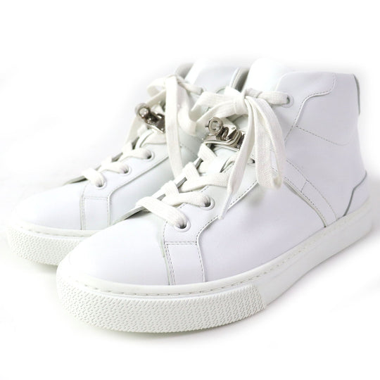 HERMES High cut sneakers Main: Leather white Daydream Women 36 Used Authentic