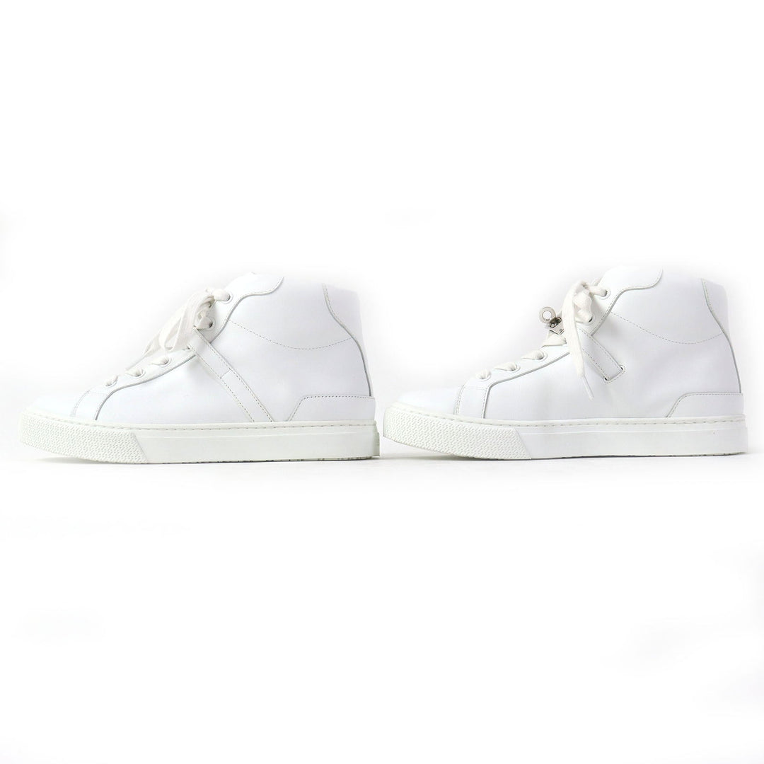 HERMES High cut sneakers Main: Leather white Daydream Women 36 Used Authentic
