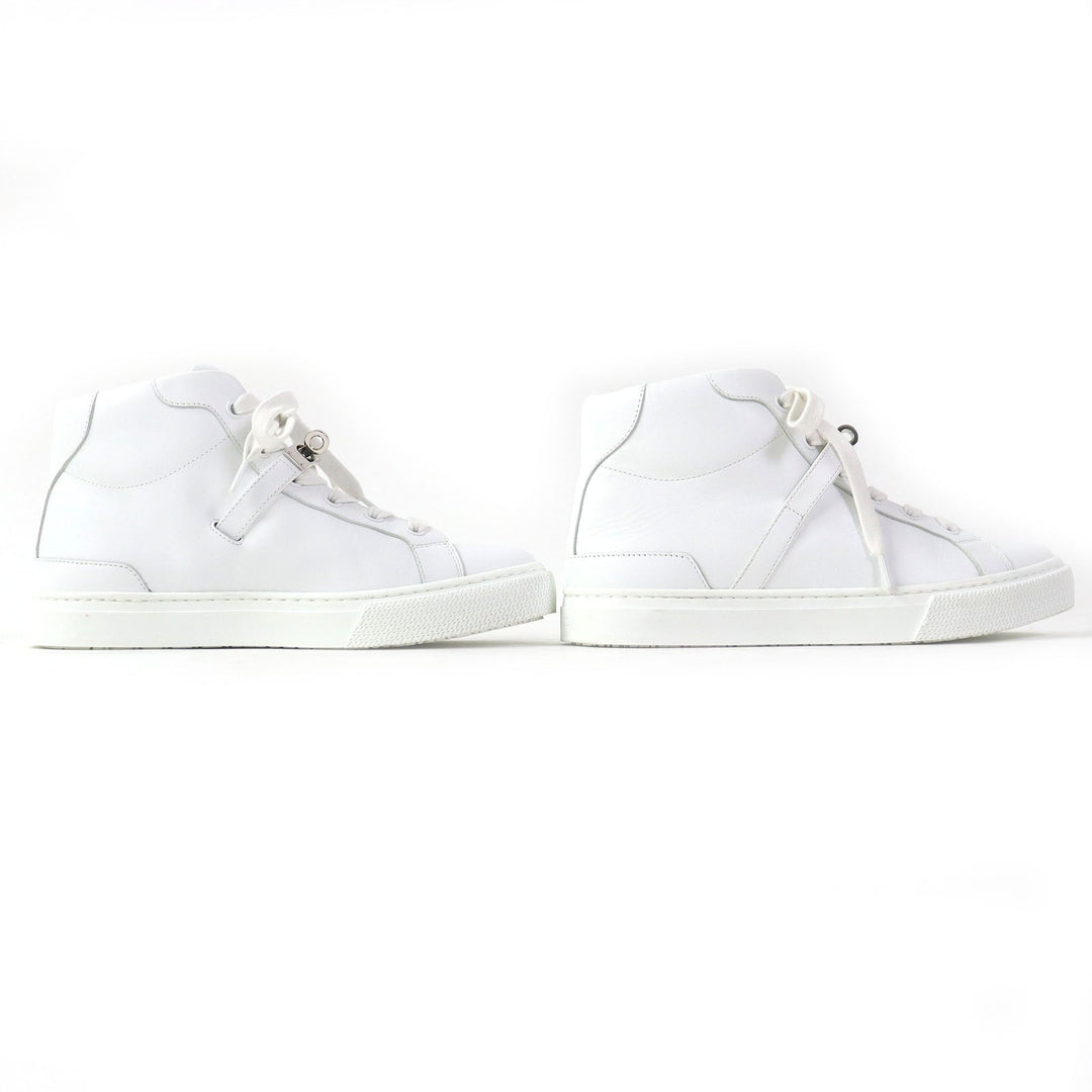 HERMES High cut sneakers Main: Leather white Daydream Women 36 Used Authentic