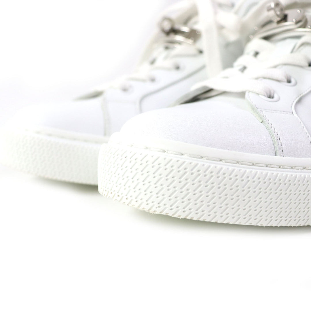HERMES High cut sneakers Main: Leather white Daydream Women 36 Used Authentic