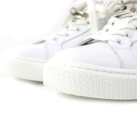 HERMES High cut sneakers Main: Leather white Daydream Women 36 Used Authentic
