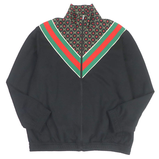 GUCCI Track jacket 575734 Outer: 55% polyester, Outer: 45% cotton, Lining: 100% polyester, Part: 100% nylon black mens M Used Authentic