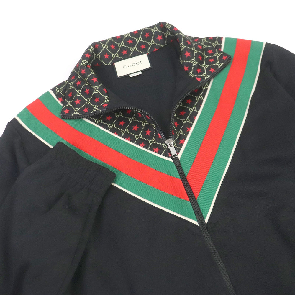 GUCCI Track jacket 575734 Outer: 55% polyester, Outer: 45% cotton, Lining: 100% polyester, Part: 100% nylon black mens M Used Authentic