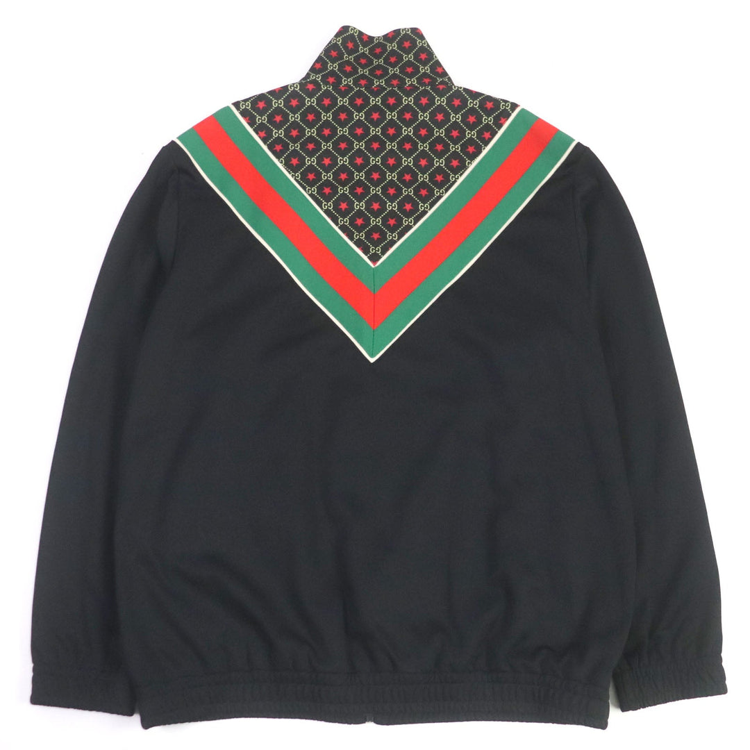 GUCCI Track jacket 575734 Outer: 55% polyester, Outer: 45% cotton, Lining: 100% polyester, Part: 100% nylon black mens M Used Authentic