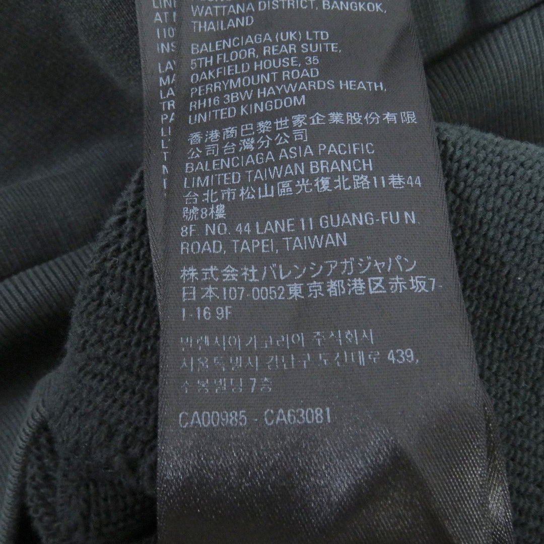 BALENCIAGA Hoodie 712396 Main: 100% cotton, Part: , Embroidery: 100% polyester Dark green mens 2 Used Authentic