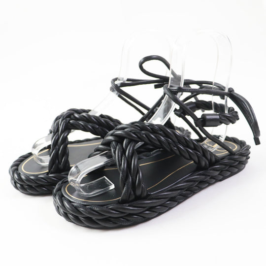Valentino Garavani Sandals TW0S0Y14 Main: Leather black Women 36 Used Authentic