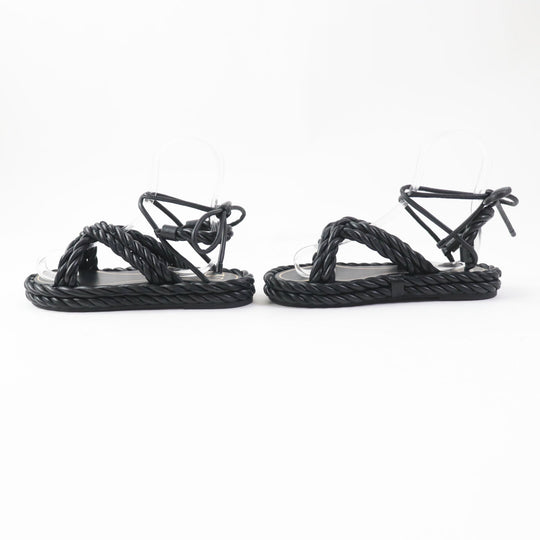 Valentino Garavani Sandals TW0S0Y14 Main: Leather black Women 36 Used Authentic