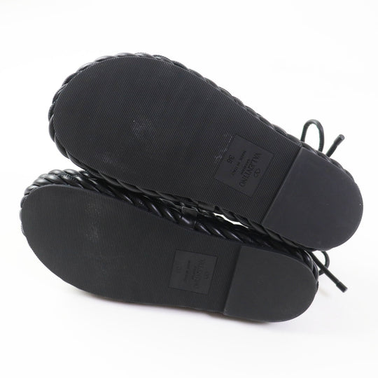 Valentino Garavani Sandals TW0S0Y14 Main: Leather black Women 36 Used Authentic