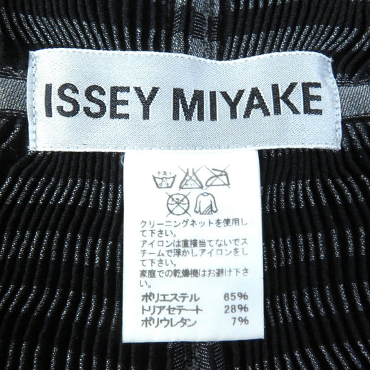 ISSEY MIYAKE Jacket IM64FD519 Main: 65% polyester, 28% triacetate, 7% polyurethane Black Gray type Women 2 Used Authentic