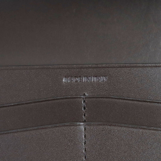 Dunhill Long Wallet Purse Main: Leather Navy brown Chassis mens Used Authentic