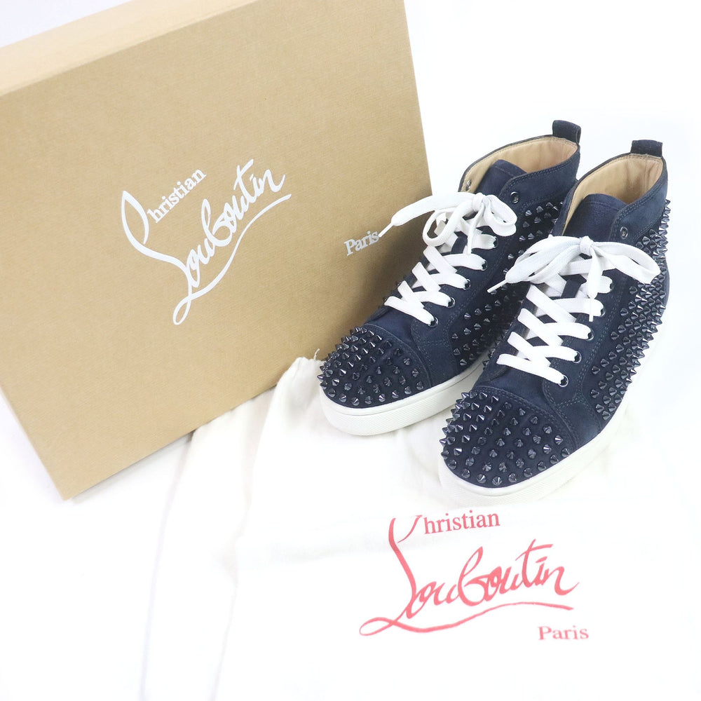 Christian Louboutin High cut sneakers 3101212 Main: Suede Marin LOUIS FLAT VV/SPIKES mens 40 Used Authentic