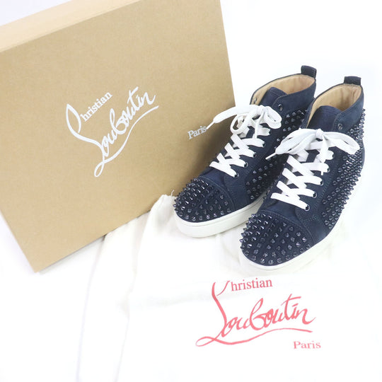 Christian Louboutin High cut sneakers 3101212 Main: Suede Marin LOUIS FLAT VV/SPIKES mens 40 Used Authentic