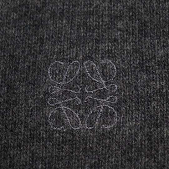 LOEWE sweater H526Y14KB5 Main: 98% wool, Main: 1% elastane (polyurethane), Main: 1% polyamide (nylon) gray mens S Used Authentic