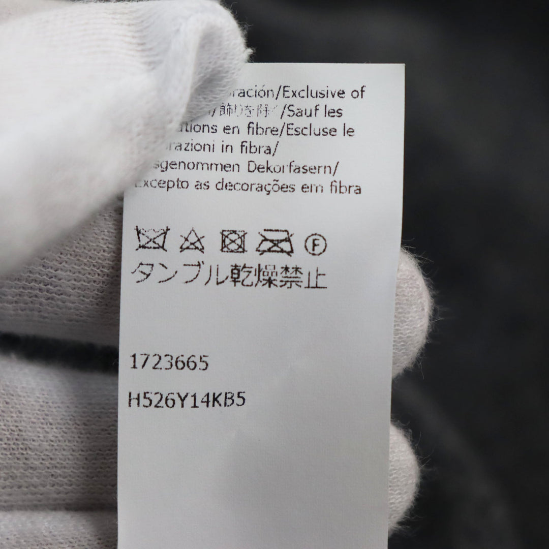 LOEWE sweater H526Y14KB5 Main: 98% wool, Main: 1% elastane (polyurethane), Main: 1% polyamide (nylon) gray mens S Used Authentic