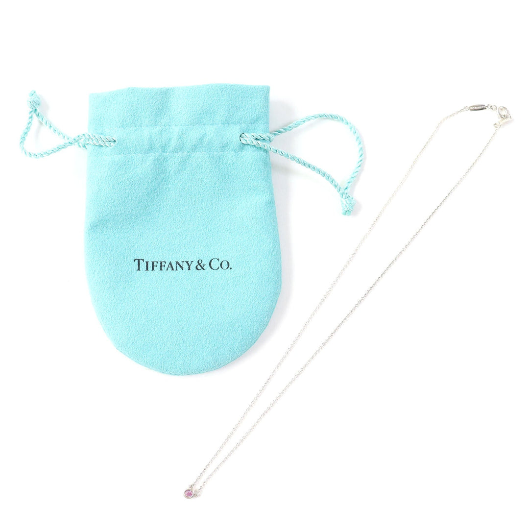 TIFFANY&Co. Necklace Main: SV925, Stone: Pink sapphire Silver pink By the yard Women Used Authentic