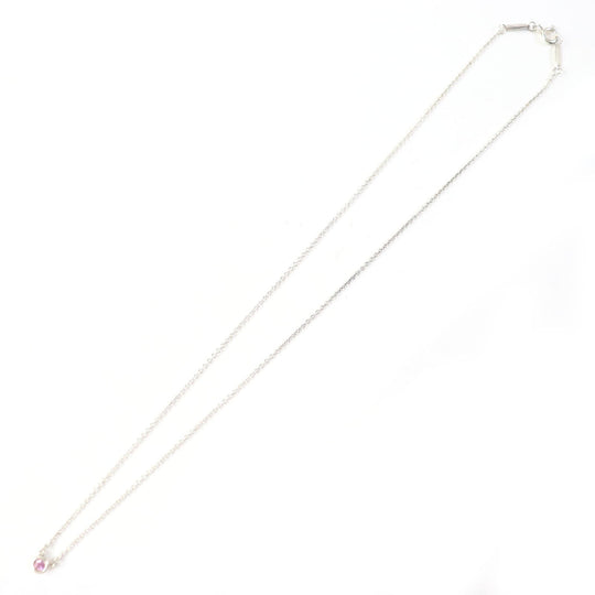 TIFFANY&Co. Necklace Main: SV925, Stone: Pink sapphire Silver pink By the yard Women Used Authentic