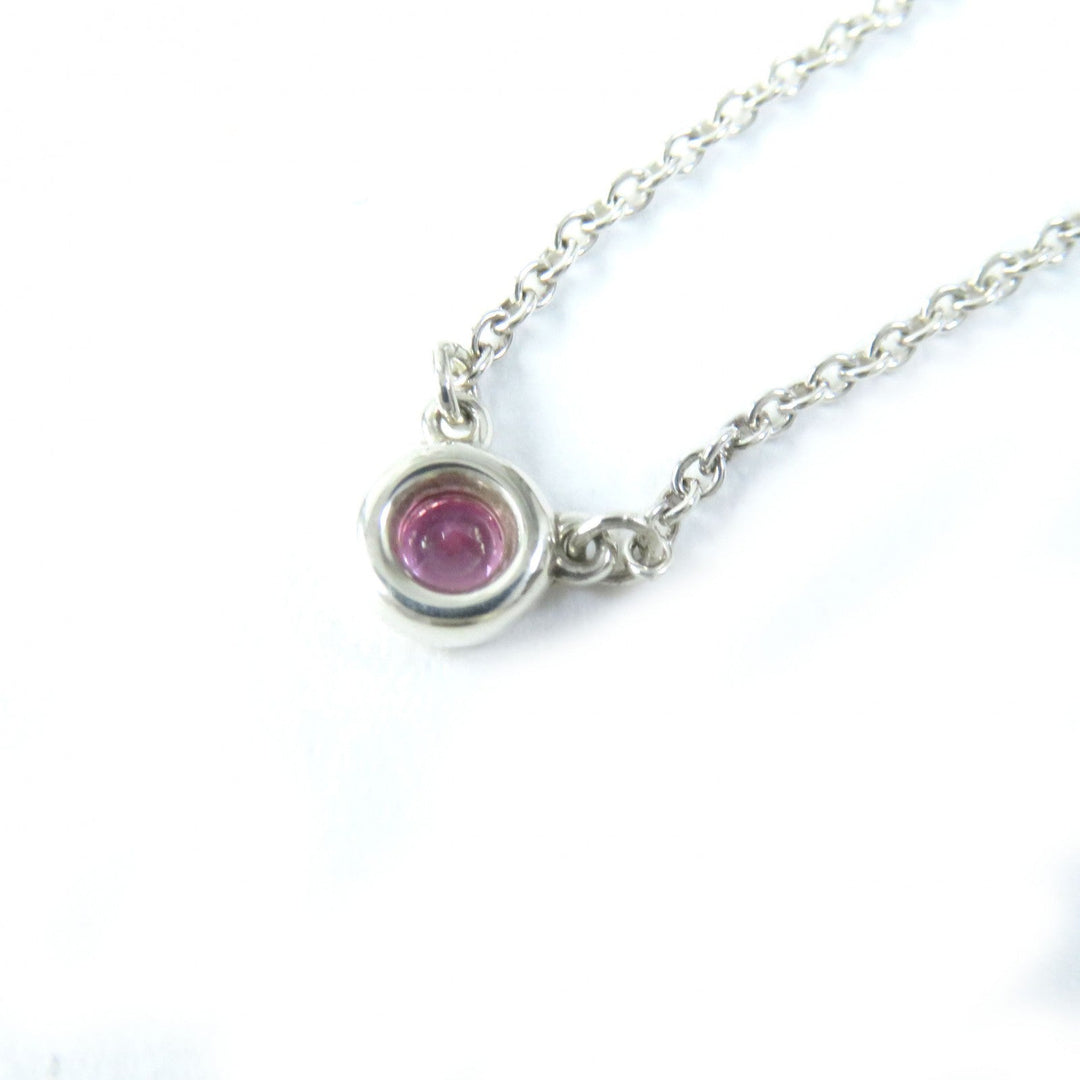 TIFFANY&Co. Necklace Main: SV925, Stone: Pink sapphire Silver pink By the yard Women Used Authentic
